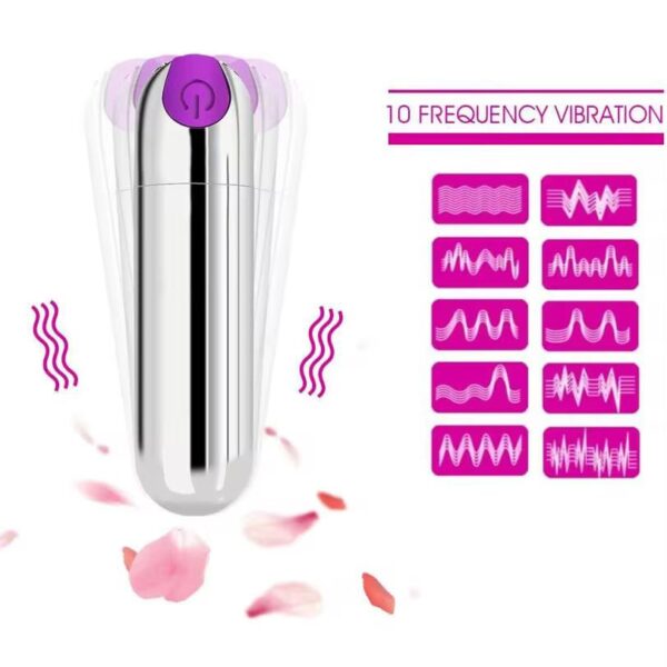 Bullet rechargeable avec 10 niveaux de vibrations