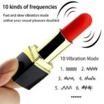 Vibro rouge à lèvre Médium rechargeable avec 10 niveaux de vibrations