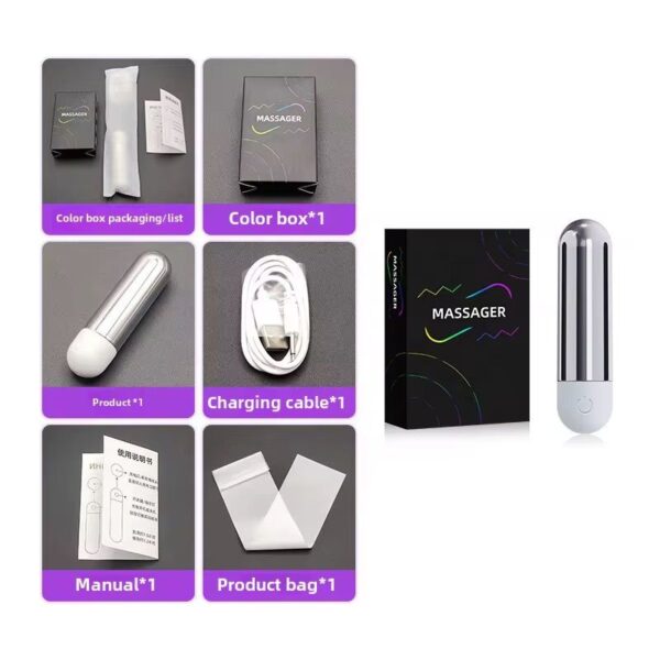 Bullet DUO Premium rechargeable avec 10 niveaux de vibrations