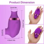 Vibro 2 en 1 suceur + lécheur rechargeable avec 10 niveaux nets