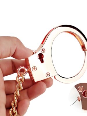 Menottes Érotiques solides et lourdes dotés de clés et d’une ouverture de sécurité