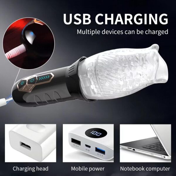 Rose🌹 rotative télescopique et rechargeable pour homme