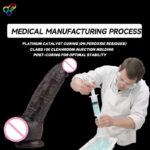 Gode manuel non vibrant en silicone médical de qualité supérieure (disponible en 2 tailles)