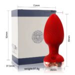 Plug Anal rechargeable doté de sa télécommande avec 10 niveaux de vibrations