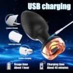 Plug Anal rechargeable doté de sa télécommande avec 10 niveaux de vibrations