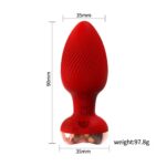 Plug Anal rechargeable doté de sa télécommande avec 10 niveaux de vibrations